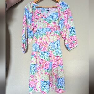 Colorful Floral Mini Dress